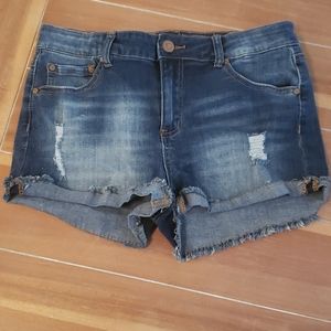 Denim shorts